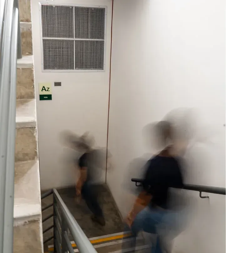 Presurización de  escaleras